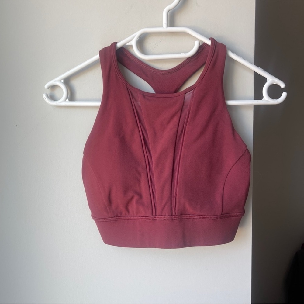 Lululemon Nulu Bra Burgundy Size 4